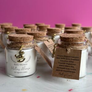 Velas con corcho - Baby Shower